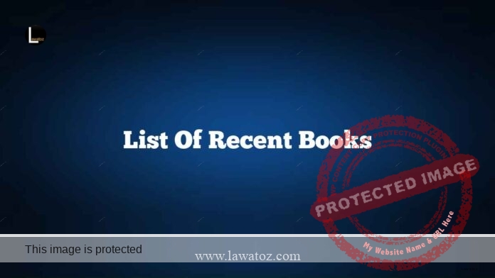 List of Recent Books