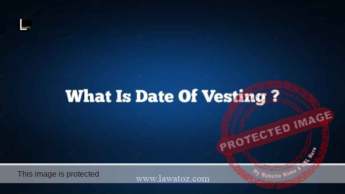 What is date of vesting ?